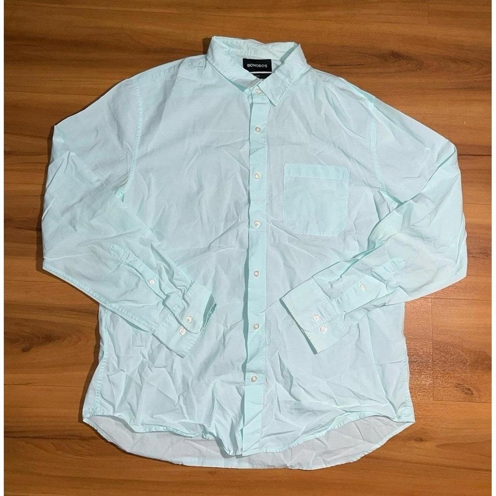 Mens Bonobos Slim Fit Button Down Long Sleeve Casual Shirt